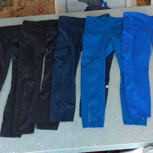 Lululemon NWOT Fast & Free Tight Legging Size 6 - Black, Blue, Navy - Picture 1 of 1